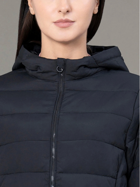 RedTape Hooded Jacket for Women | Padded & Water Resistant Finish | Enhanced Comfort