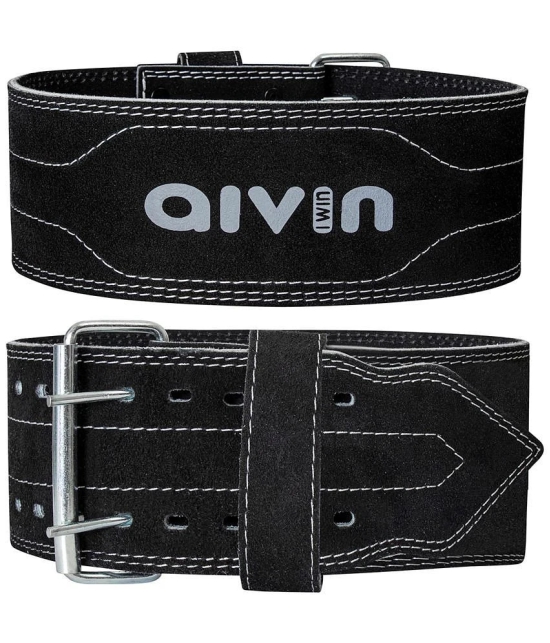 Aivin Black Leather Gym Belt - XL