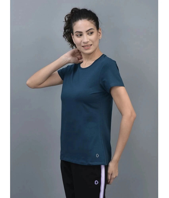 Dollar Navy Cotton Blend Regular Fit Womens T-Shirt ( Pack of 1 ) - None