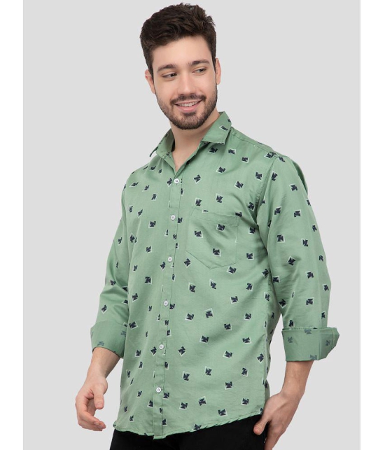 YHA - Green 100% Cotton Regular Fit Mens Casual Shirt ( Pack of 1 ) - None