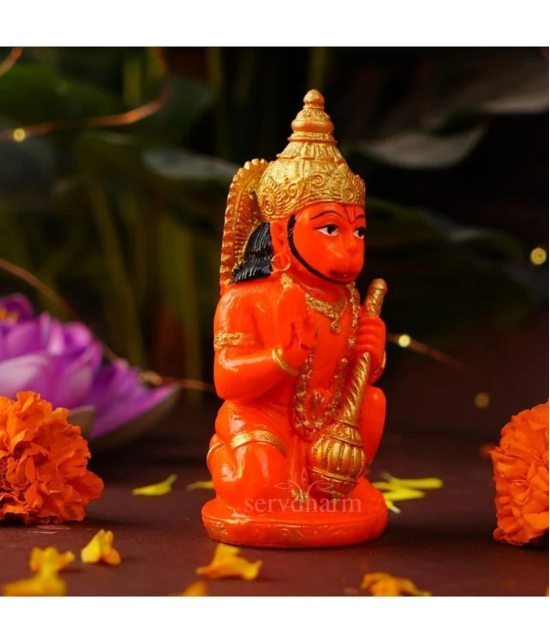 ServDharm Resin Lord Hanuman Idol ( 12.25 cm )