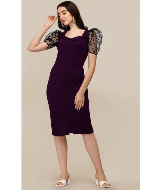 Sheetal associates - Purple Polyester Blend Women's Bodycon Dress ( Pack of 1 ) - None