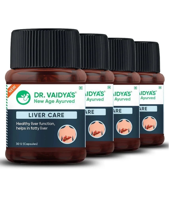 Dr. Vaidyas Liver Care Capsules|(30 Capsuels) Pack of 4