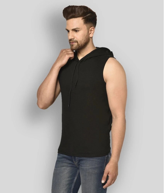 Glito - Black Cotton Blend Regular Fit Mens T-Shirt ( Pack of 1 ) - None