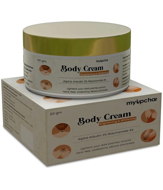 myUpchar Brightening & Whitening Body Cream | For Dark Patches on Elbows, Neck, Underarms, Knees|50g