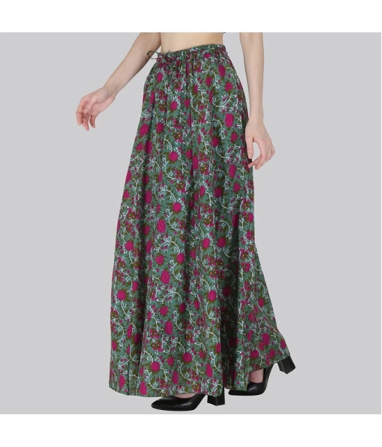 Sttoffa Green Cotton Womens Flared Skirt ( Pack of 1 ) - None