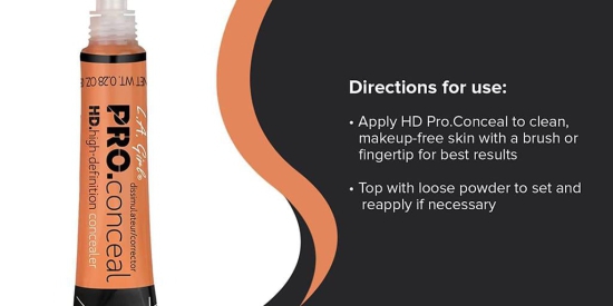 HD Pro Concealer Cream Skin Lightening Dark Spot Corrector,Concealer for Face Makeup, Fit me Pro Waterproof Natural Finish, Full Coverage Natural...(Pack of 3)