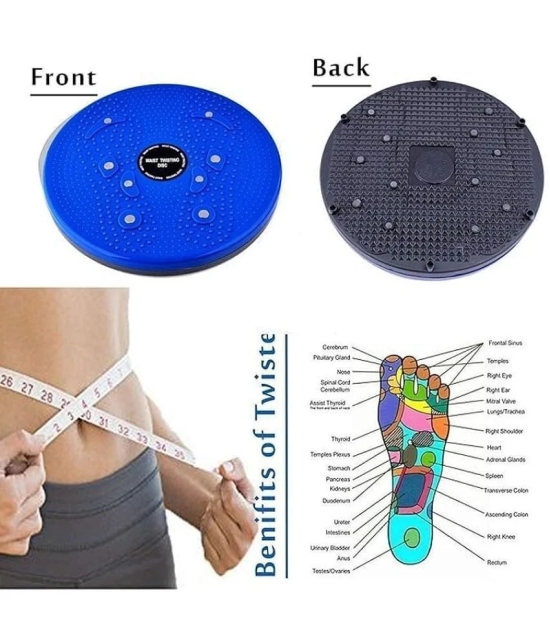 VOLTEX  Yellow Double Spring Tummy Trimmer With tummy twister for Abs Exerciser,Body Toner and Fat Buster| For Men and Women - Multi Color