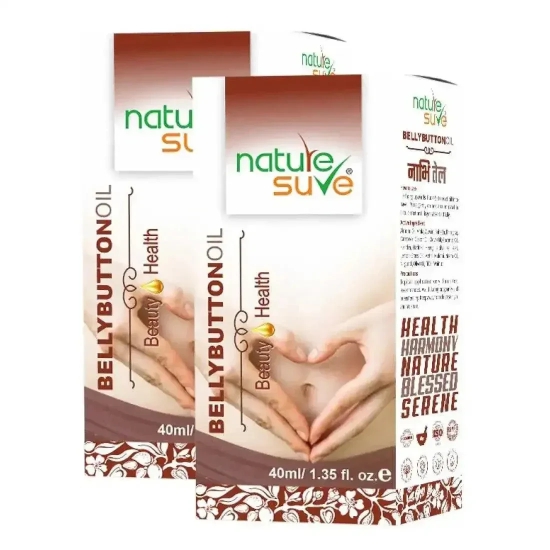 Nature Sure Belly Button Nabhi Oil for Health and Beauty in Men and Women - 40ml