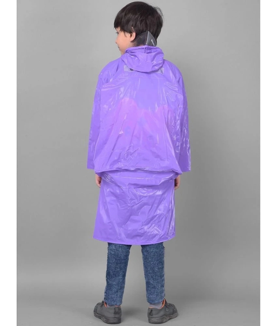 Dollar Rainguard Kids PVC Full Sleeve Solid Raincoat With Adjustable Hood and Pocket - None