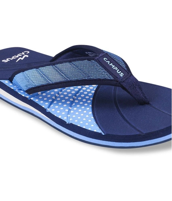 Campus Blue Mens Thong Flip Flop - None