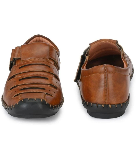 Bucik - Brown Mens Sandals - None