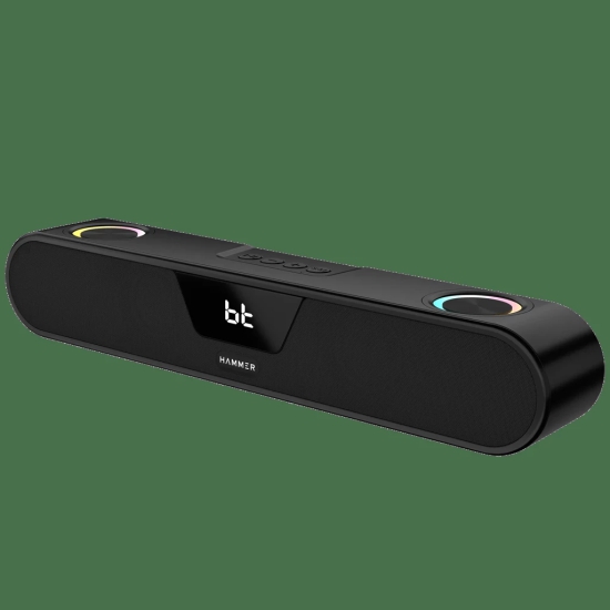 Hammer BeatBox 24W Output Bluetooth Soundbar With RGB Lights and Upto 8 Hours Playtime