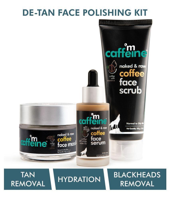 mCaffeine Coffee De Tan Face Polishing Kit 