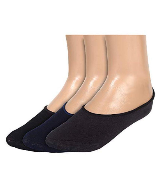 Creature Black Casual No Show Socks Pack of 3 - Black