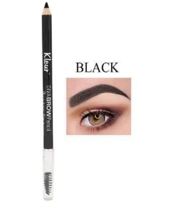 Kleur Black & brown eyebrow Brow Pencil Black 2 g