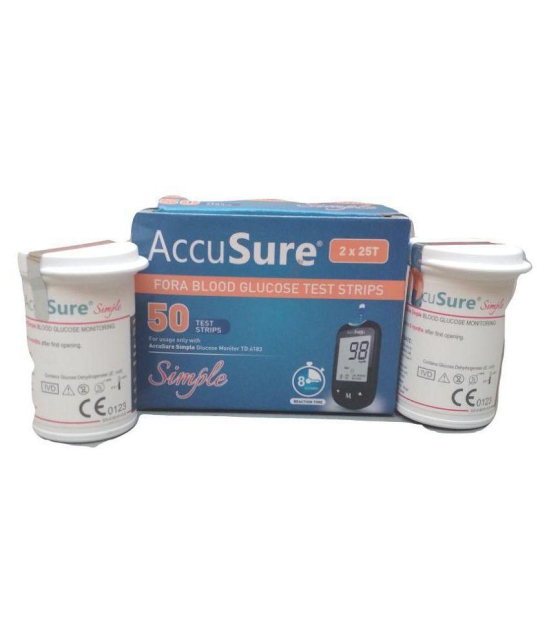 Accusure Simple Meter 50 strips pack only without Outer Box Expiry March 2024