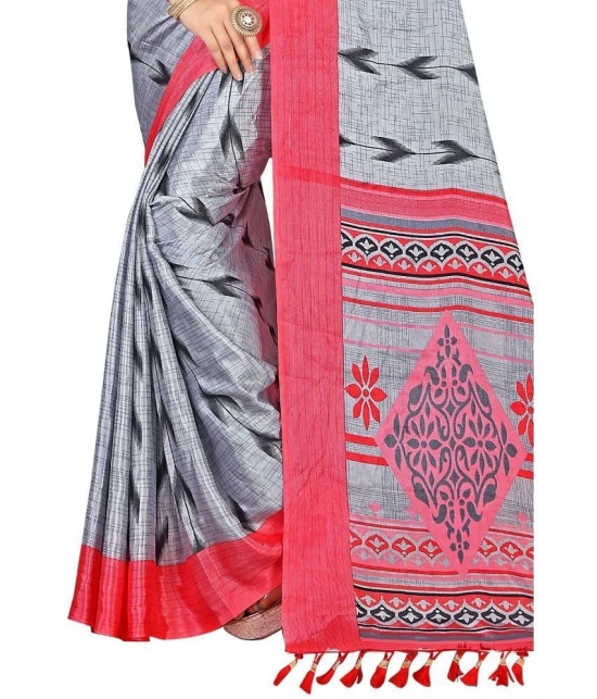 LEELAVATI - Multicolor Crepe Saree With Blouse Piece ( Pack of 1 ) - Multicolor