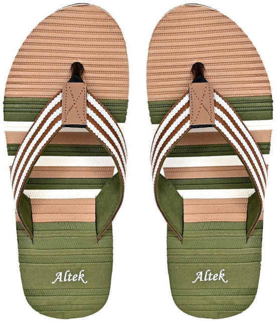 Altek - Tan Mens Thong Flip Flop - None