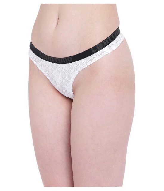 La Intimo Nylon Thongs - L