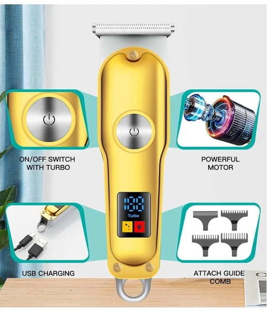 geemy Led Display Multicolor Cordless Beard Trimmer With 60 minutes Runtime