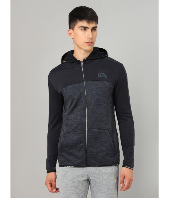 Technosport Grey Polyester Men's Gym Sweatshirt ( Pack of 1 ) - M