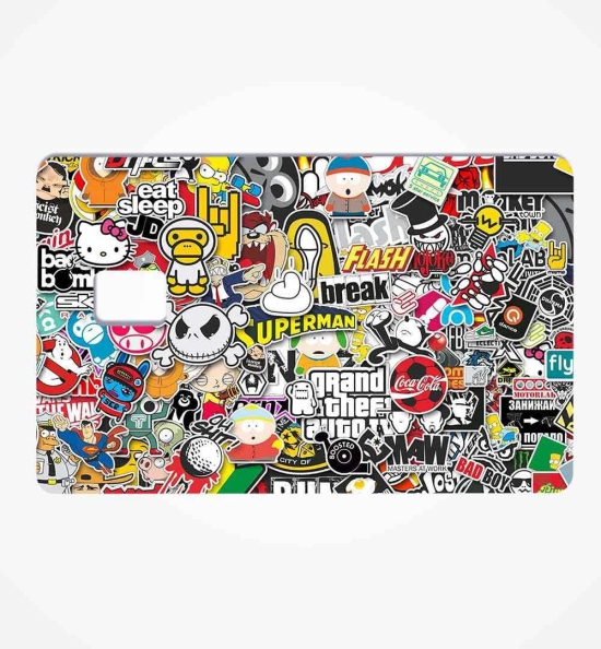 Sticker Bomb Credit Card Skin