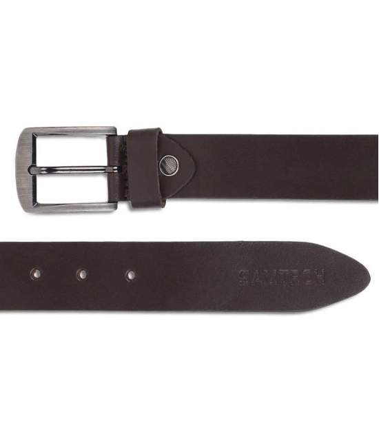 samtroh - Brown Leather Mens Casual Belt ( Pack of 1 ) - None