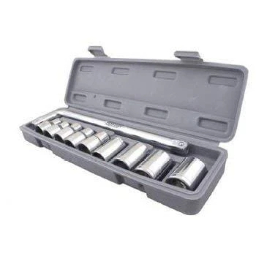 DRIVE STANDARD SOCKET WRENCH SET -10 PC, 6 PT. 3 / 8 IN.