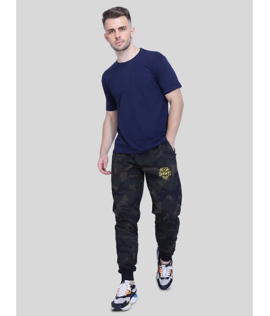 Neo Garments Military Green Cotton Mens Joggers ( Pack of 1 ) - None