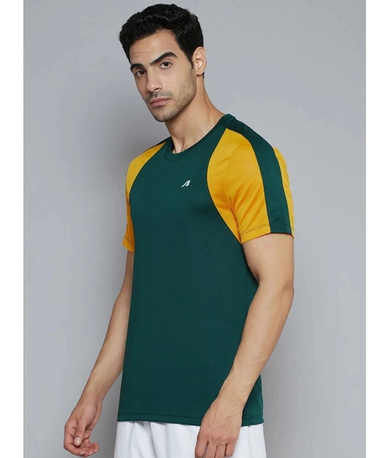 Alcis - Green Polyester Slim Fit Mens Sports T-Shirt ( Pack of 1 ) - None