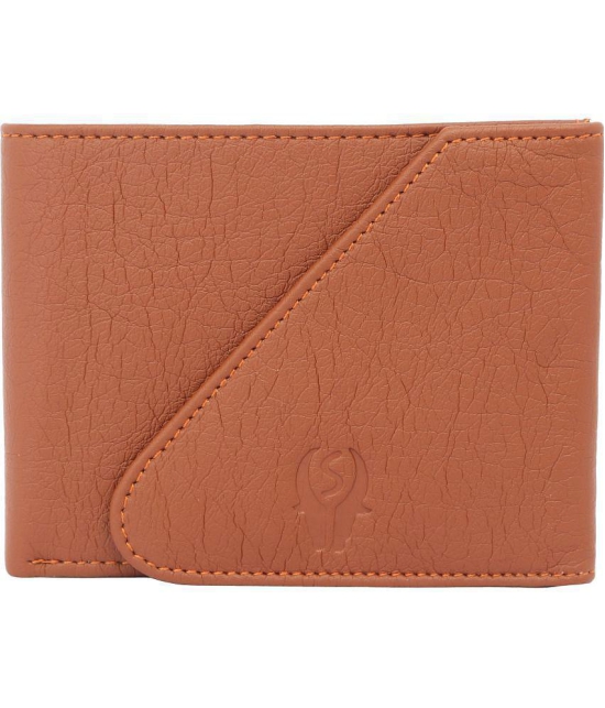 samtroh - PU Tan Men's Regular Wallet ( Pack of 1 ) - Tan