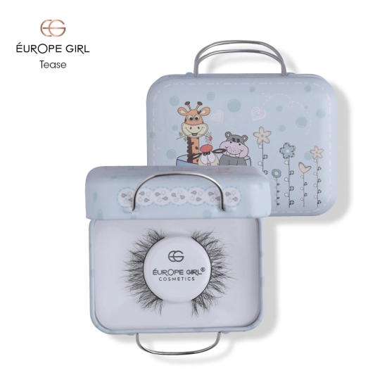 Clear Band Fluffy 3D Mink False Eyelashes-Samira