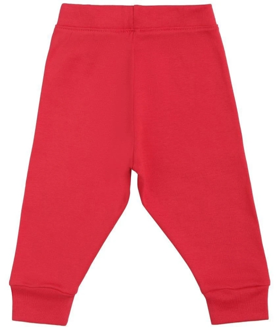 BOYS TRACK PANT  SOLID RED BRIGHT - None