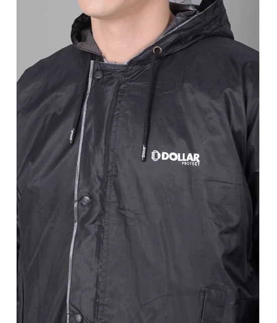 Dollar Black Polyester Mens Rain Suit ( Pack of 1 ) - 4XL