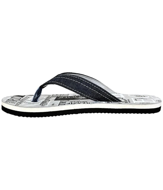 GRASS WALK - Grey Mens Thong Flip Flop - None