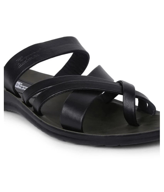 Paragon - Black  Leather Slipper - None