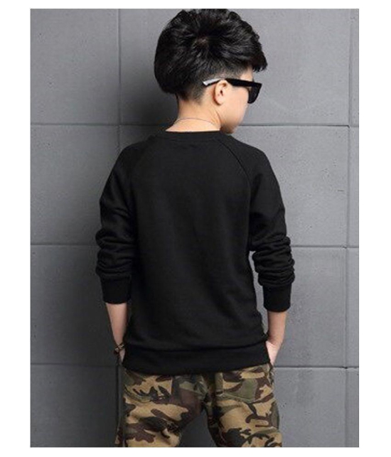 FORCE Boys Fashion Cotton T-Shirt  Black 8-9 Years - None