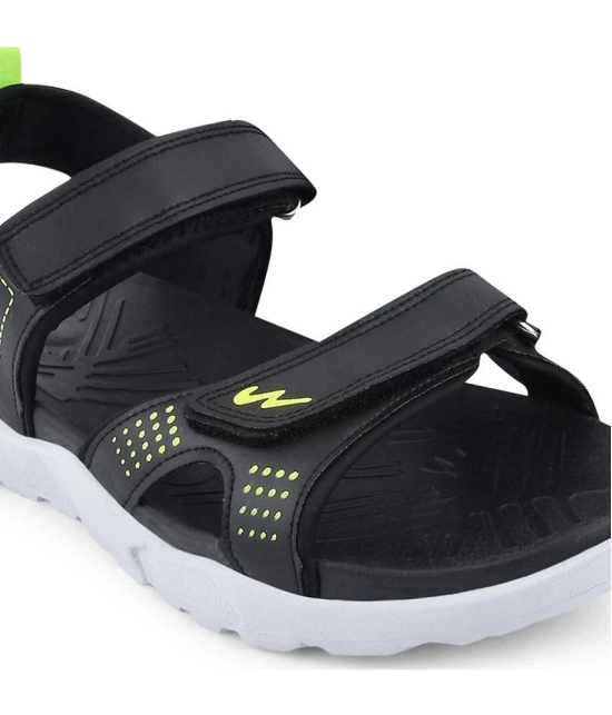 Campus - Black Mens Floater Sandals - None