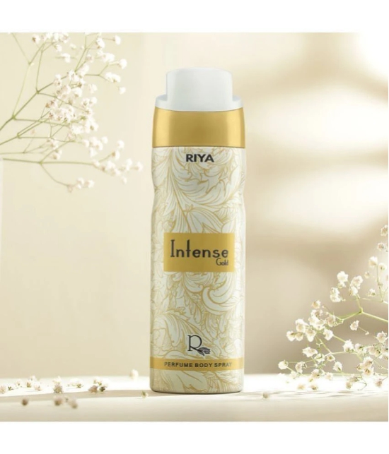 Riya Intense Gold & Bindas Perfume Body Spray for Unisex 240 ml ( Pack of 2 )