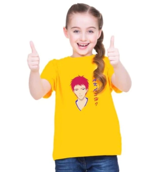 Girls Cotton Akashi Half Sleeve TShirt (Yellow) PID41511