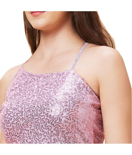 Globus Polyester Embellished Mini Womens Bodycon Dress - Pink ( Pack of 1 ) - None