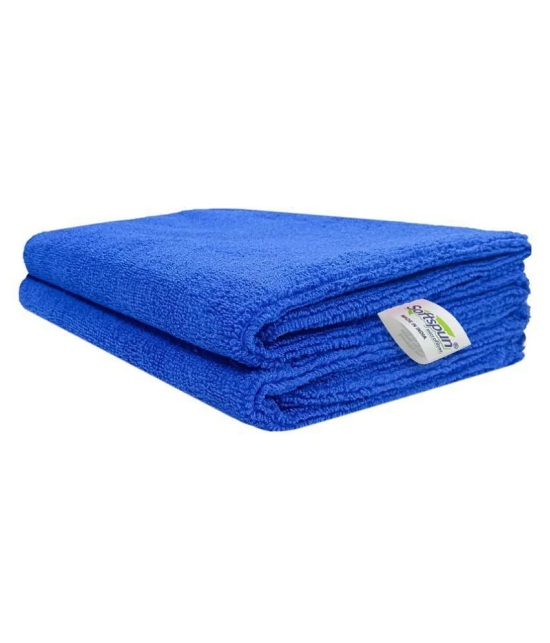 SOFTSPUN Set of 2 Microfibre Bath Towel Blue - Blue