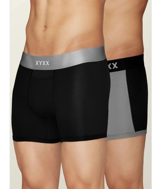 XYXX - Multicolor Modal Mens Trunks ( Pack of 2 ) - None