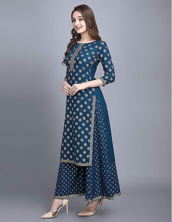 Women's Regular Rayon Kurti with Palazzo