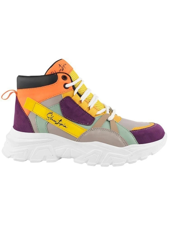 Shoetopia Multicolor Womens Sneakers - None