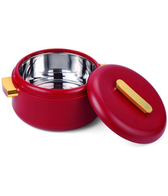 Oliveware Maroon Steel Thermoware Casserole ( Set of 1 , 1000 mL ) - Maroon