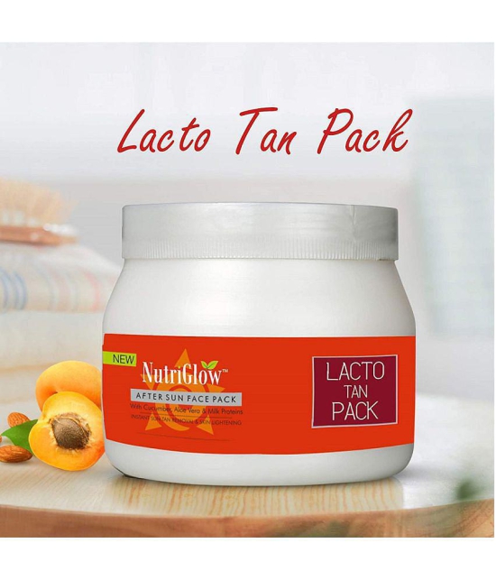 Nutriglow Lacto Tan Scrub 500gm + SunScreen Fairness Lotion SPF 40 PA+++ Each 120mL (Pack of 2)