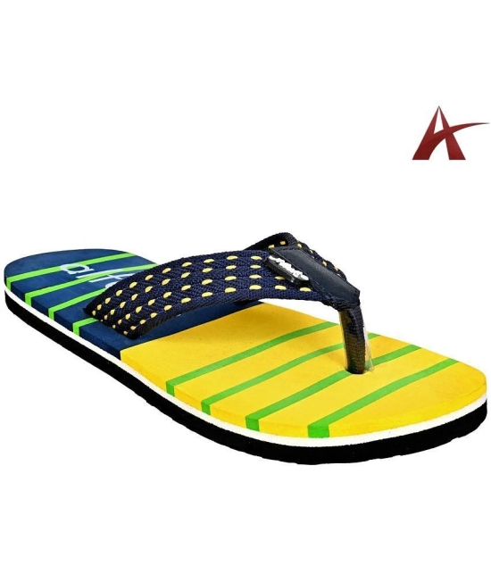 Altek - Yellow Mens Thong Flip Flop - None