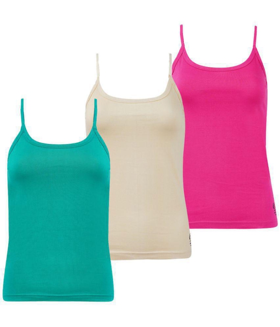 Outflits Cotton Smoothing Cami Shapewear - Pack of 3 - XL